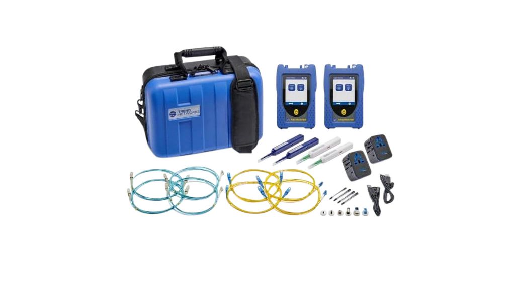 FiberMASTER Multimode / SingleMode Power Meter and Quad Light Source Kit, SC, -77 ... 5 dBm, 1.63um